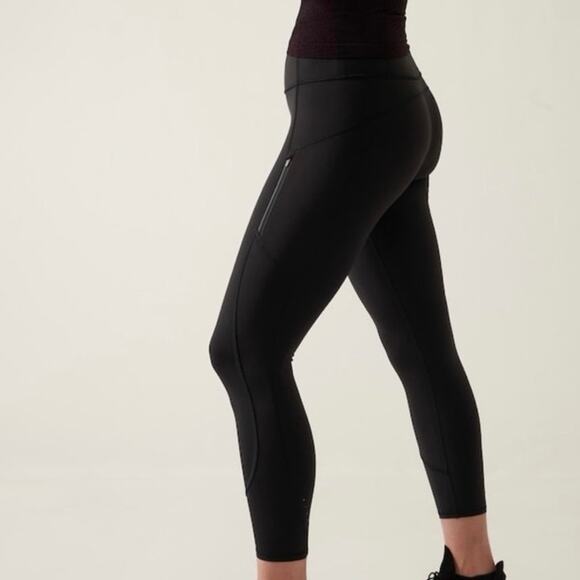 Athleta Rainer Tights Black High Rise Size Large - Picture 2 of 5